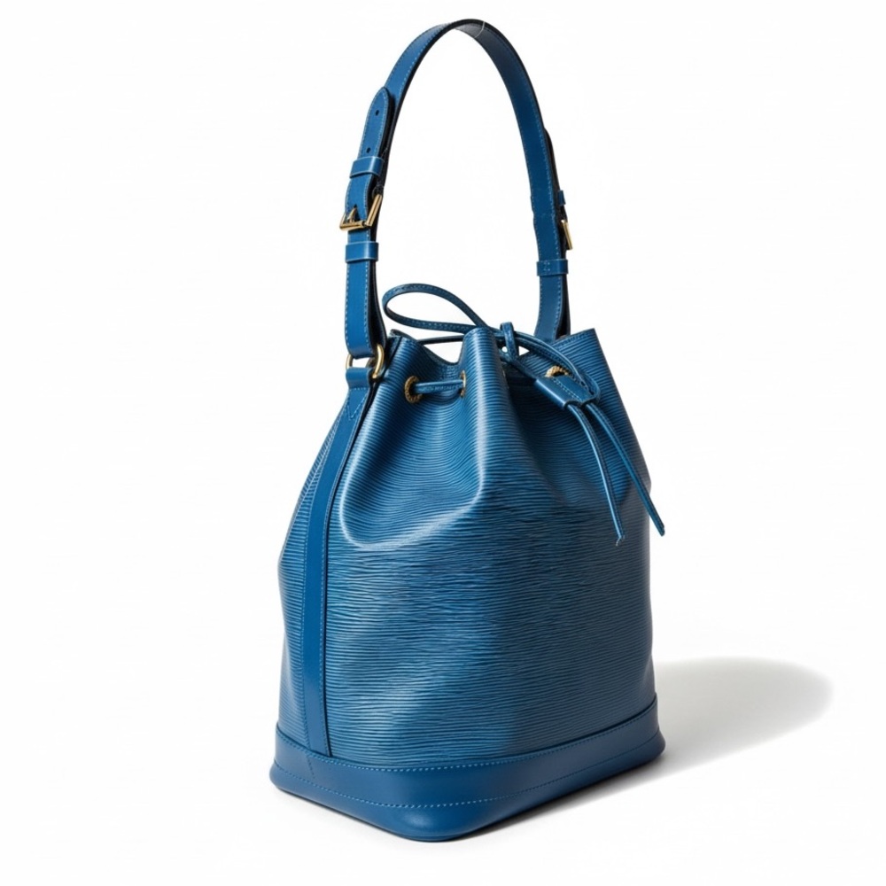 Louis Vuitton Noé Epi Leather Bucket Bag in Toledo Blue - Picture 2 of 16
